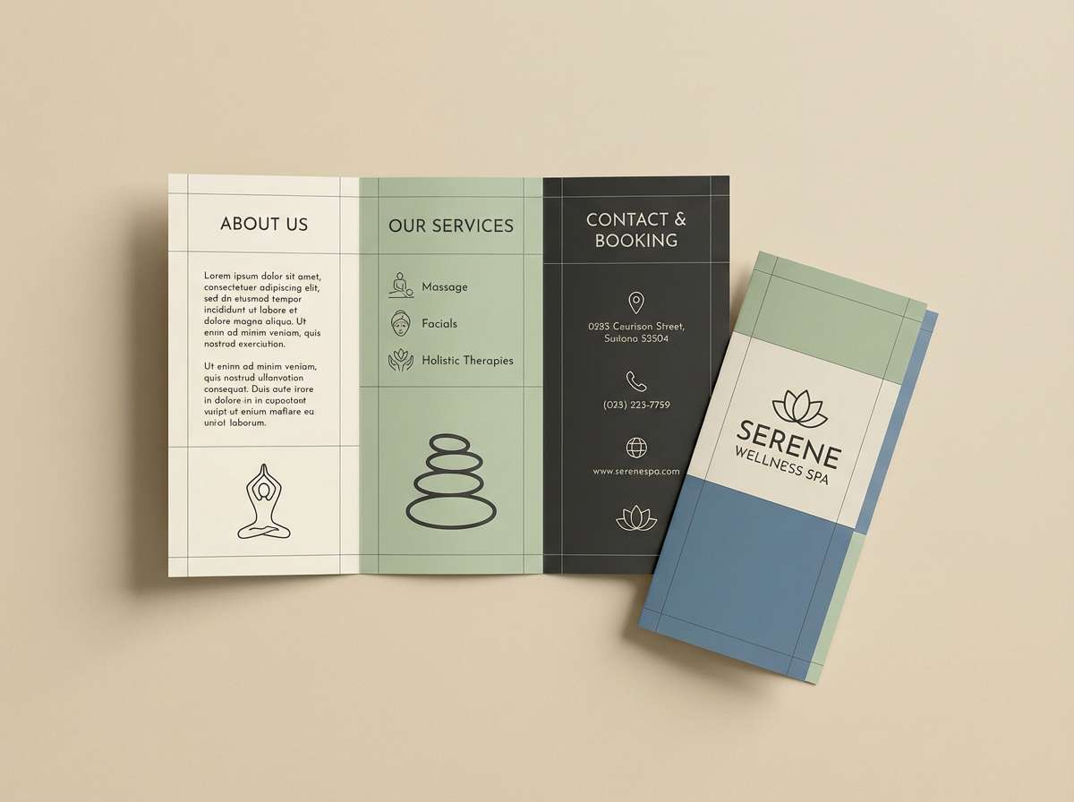 wellness brochure layout