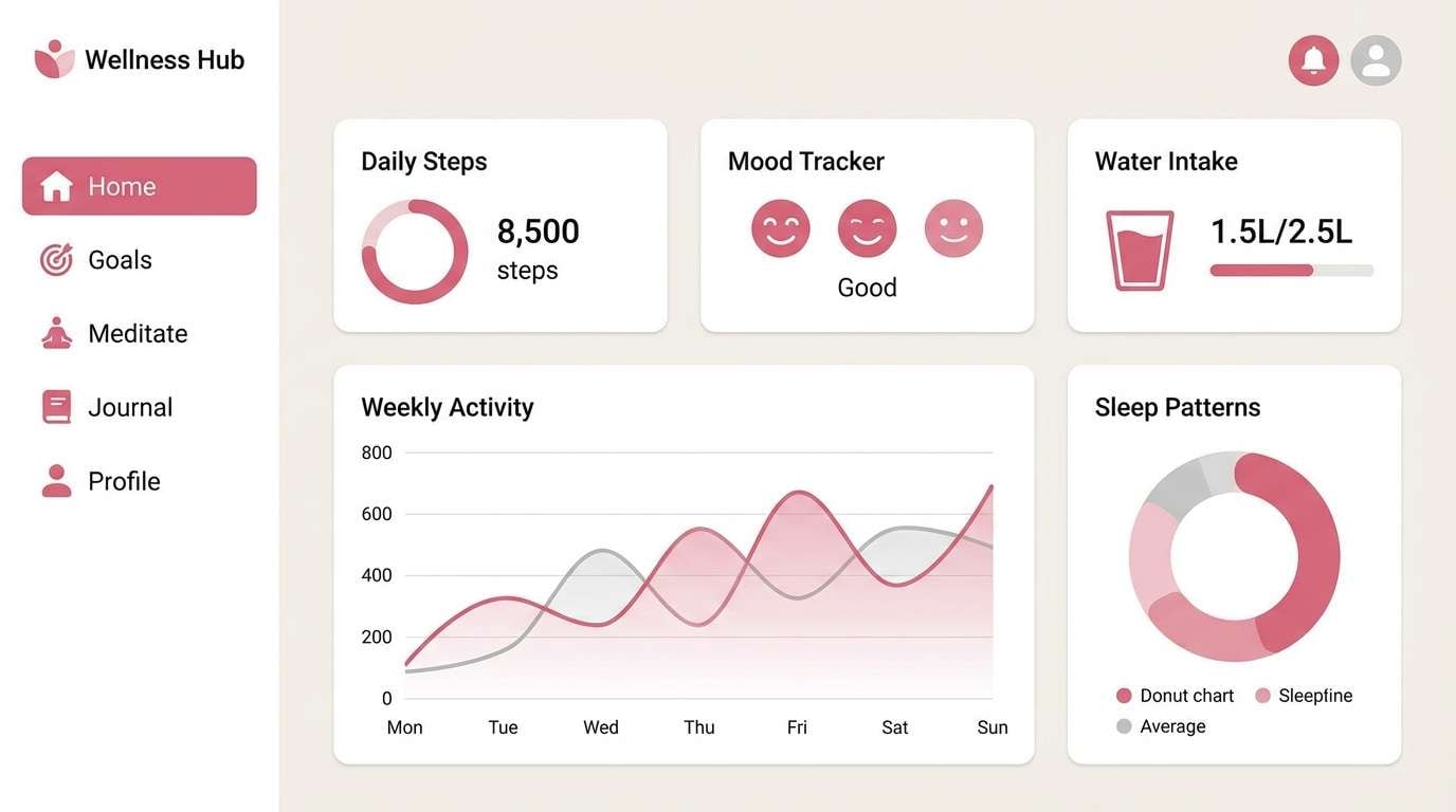 wellness dashboard ui