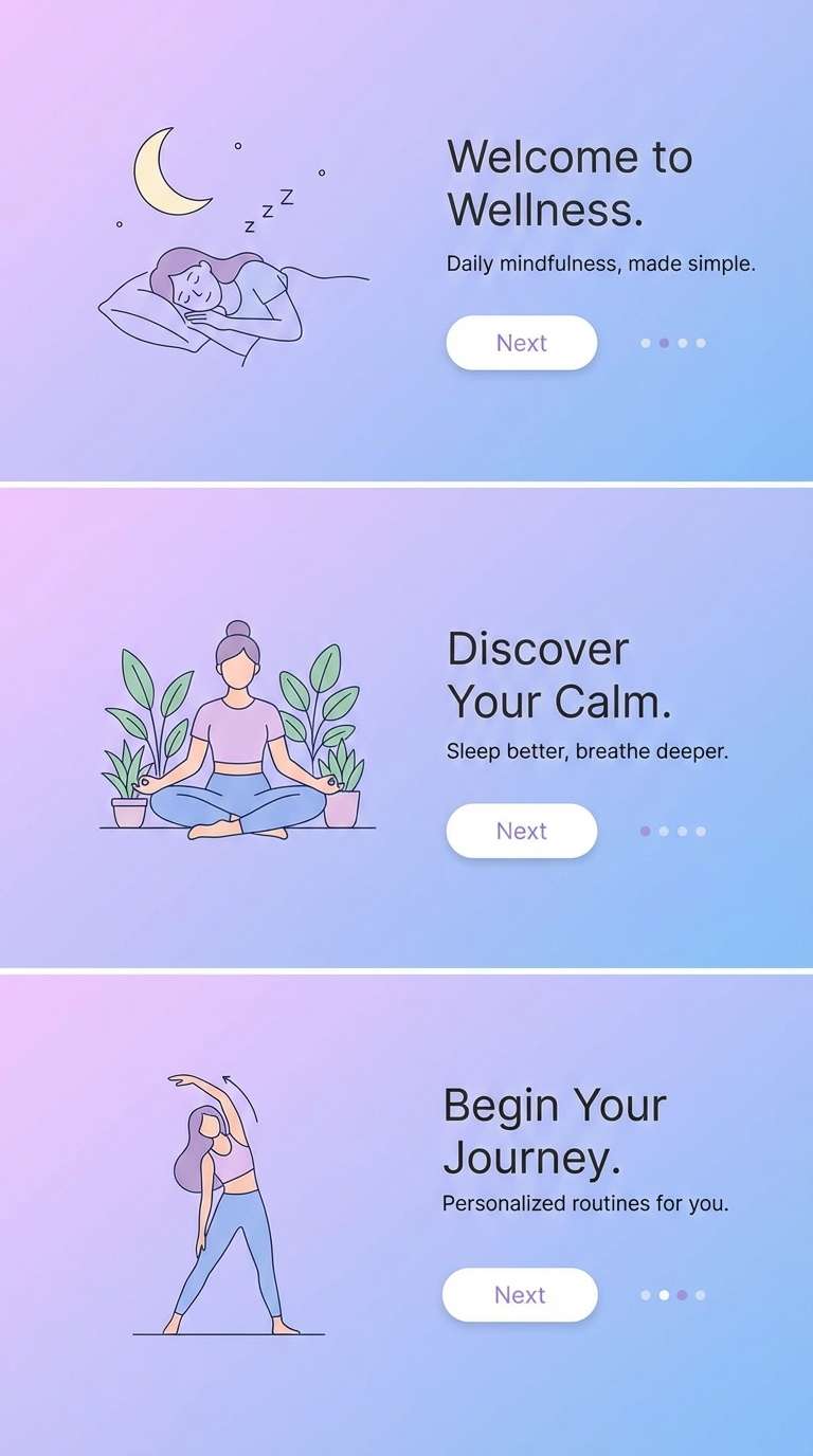 wellness onboarding ui