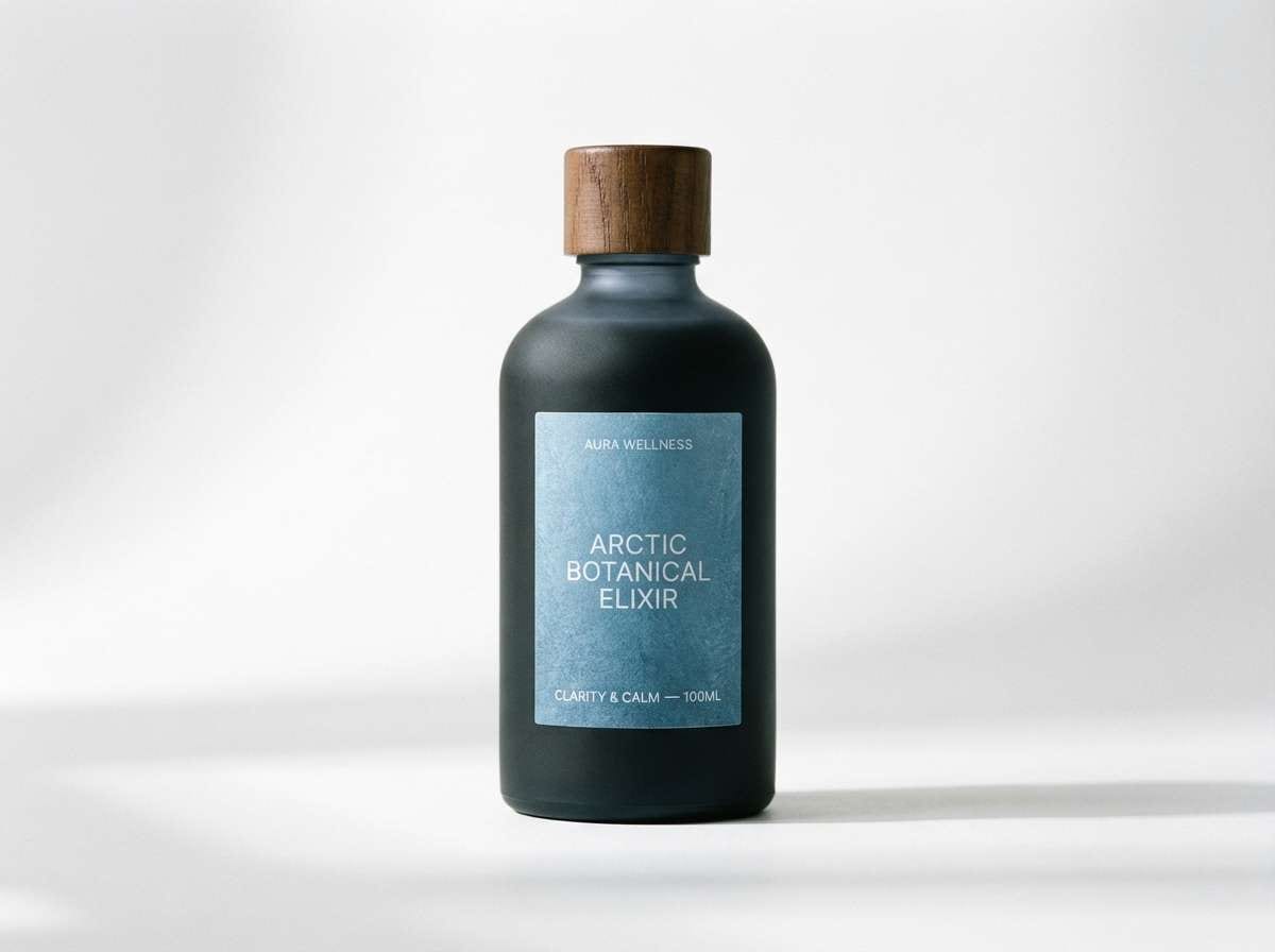 icy blue wellness packaging