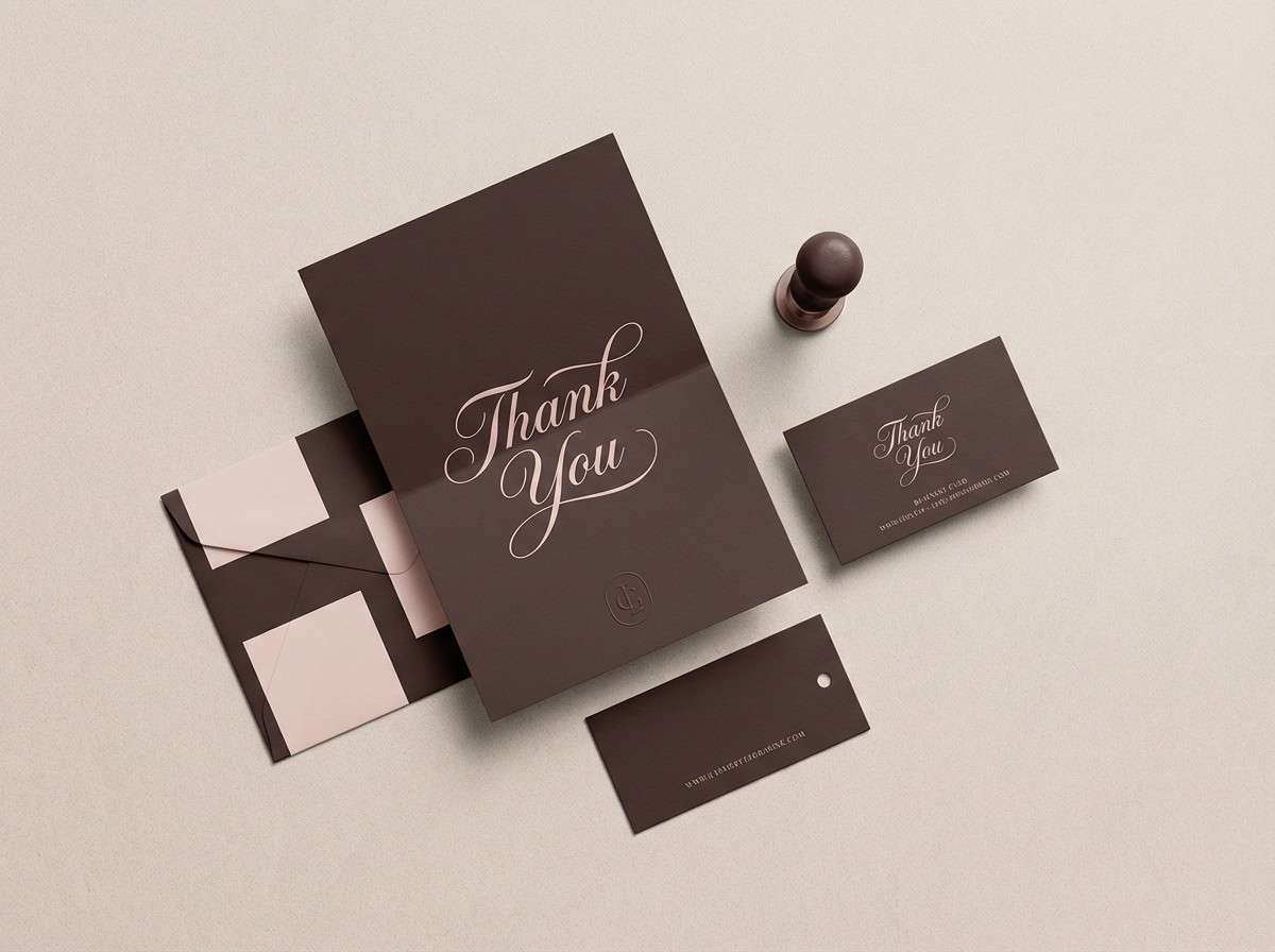 thank you card branding