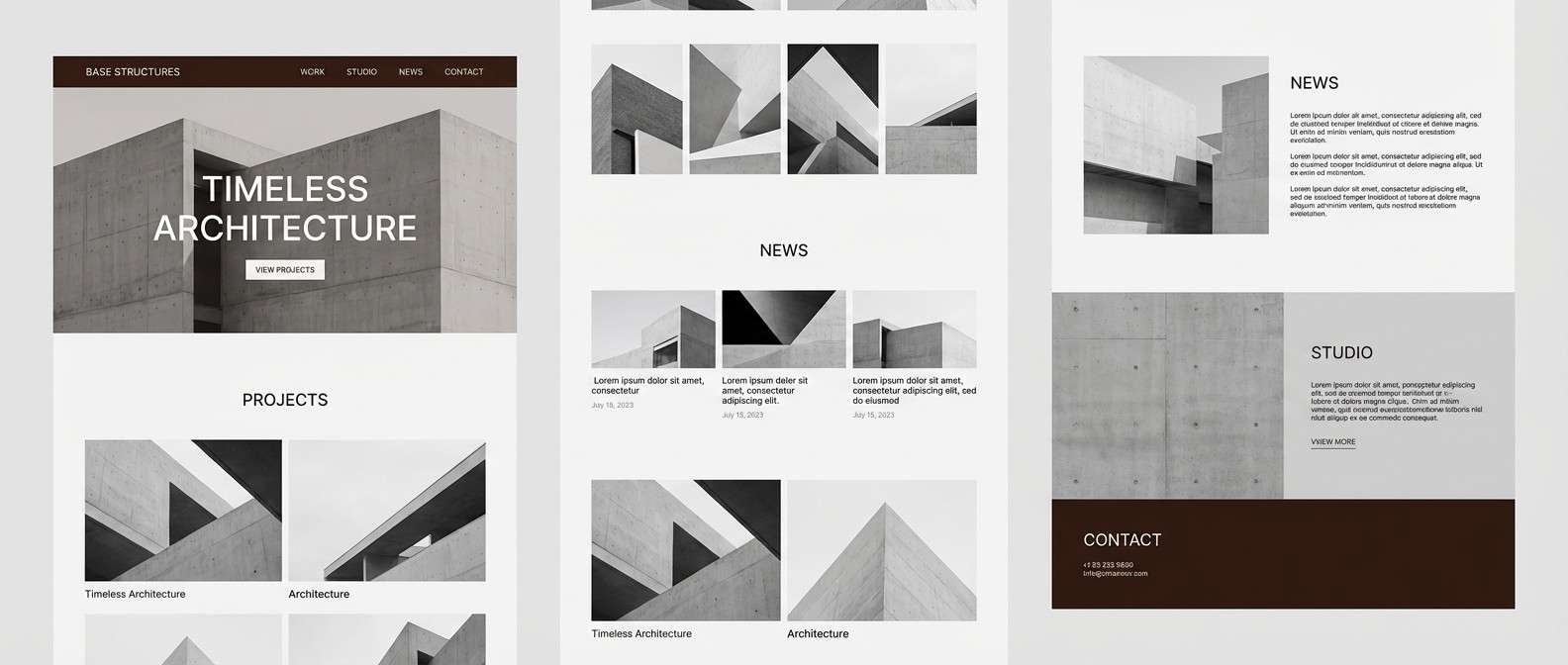 architecture portfolio ui