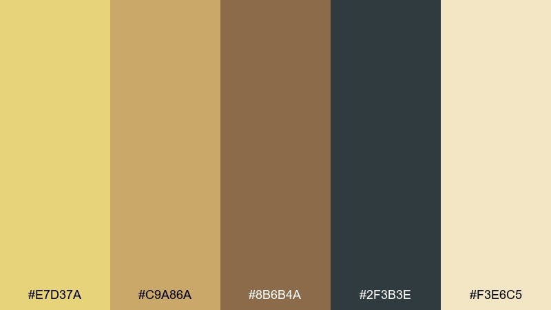 wheatfield dusk flax color palette with hex codes