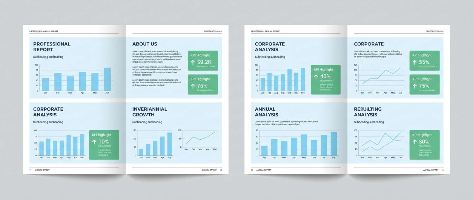 annual report spread