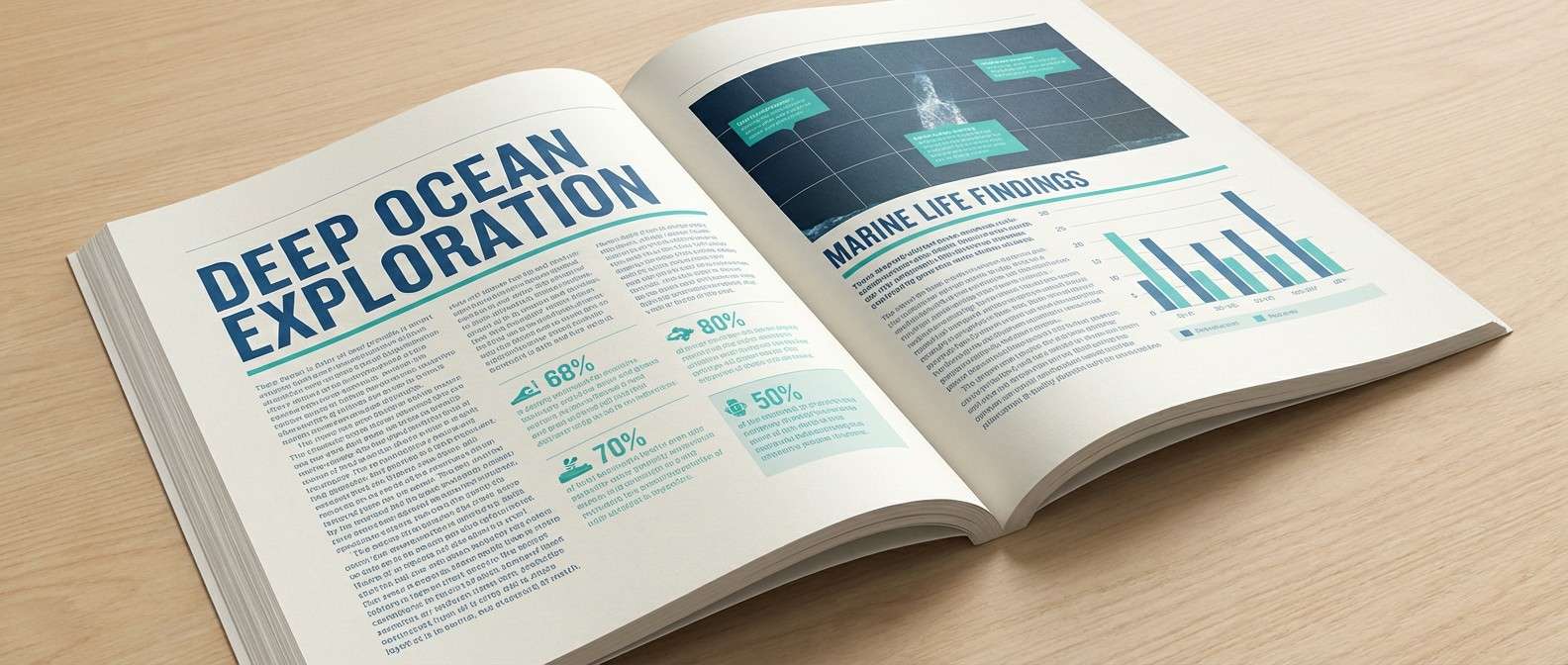 magazine spread layout