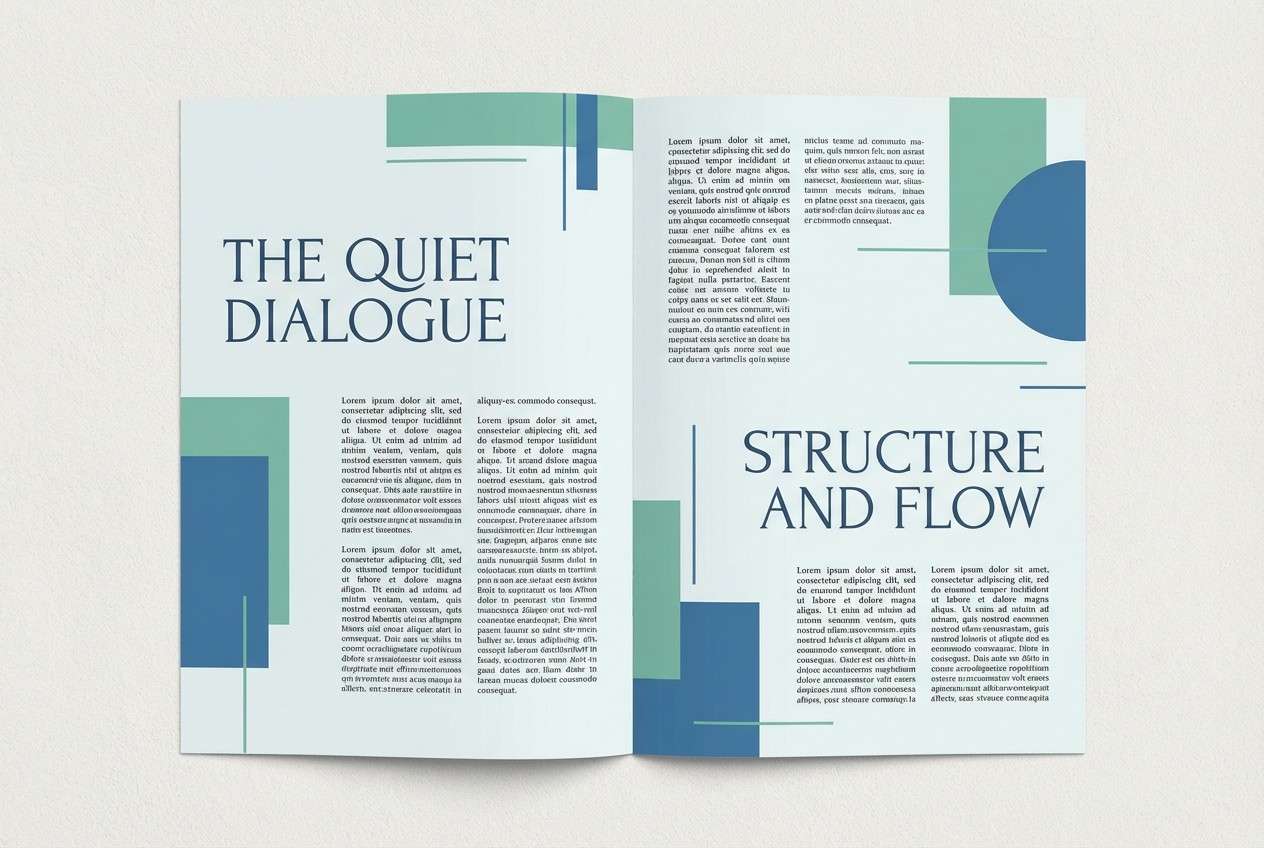 editorial magazine spread