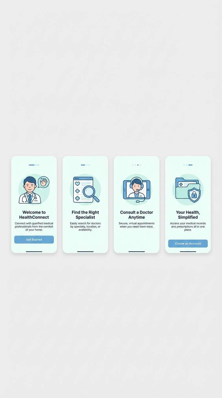 telehealth onboarding ui
