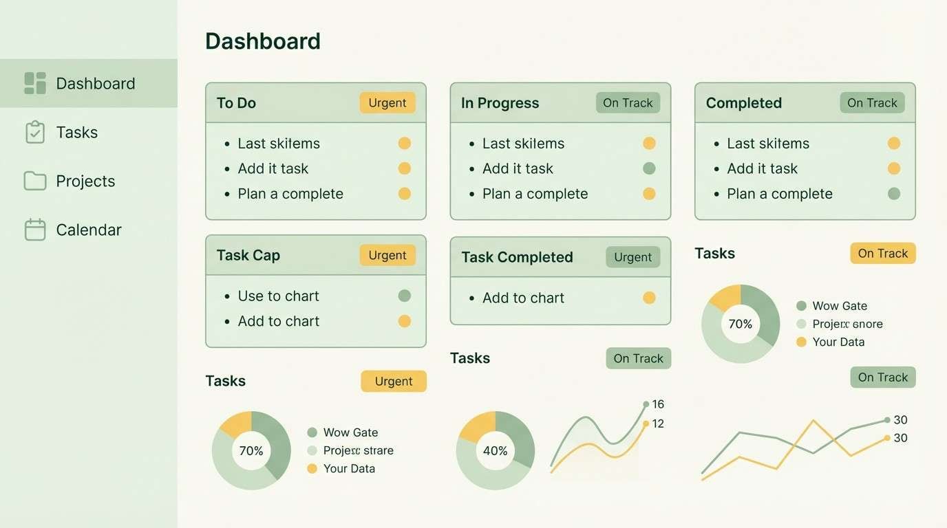 productivity dashboard ui