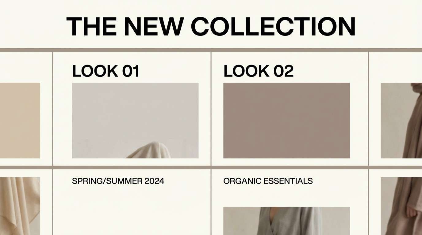 fashion lookbook layout