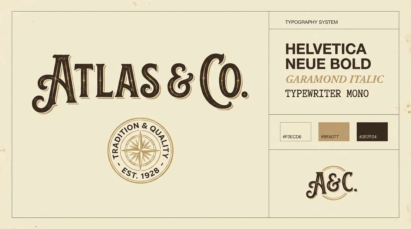 heritage logo brand sheet