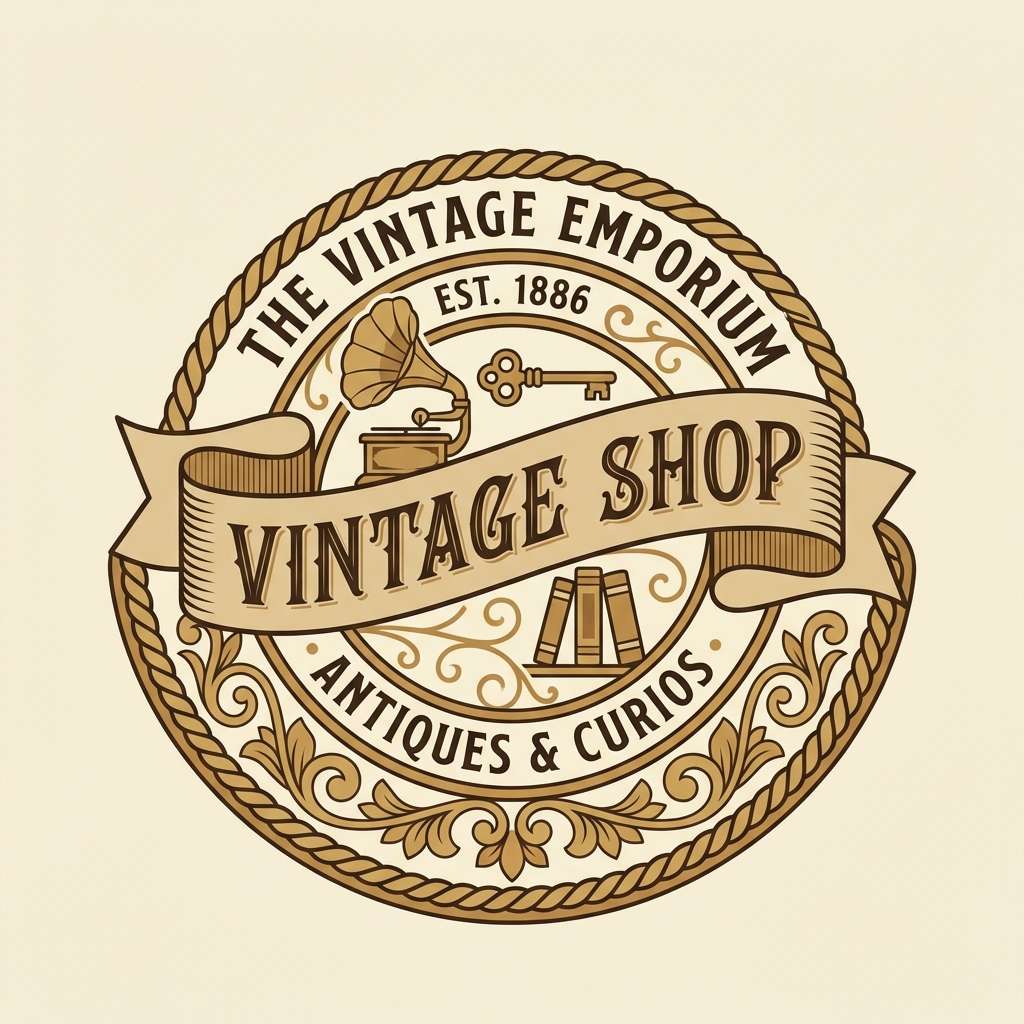 vintage sign logo