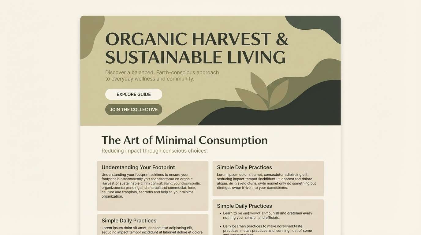 clean article layout