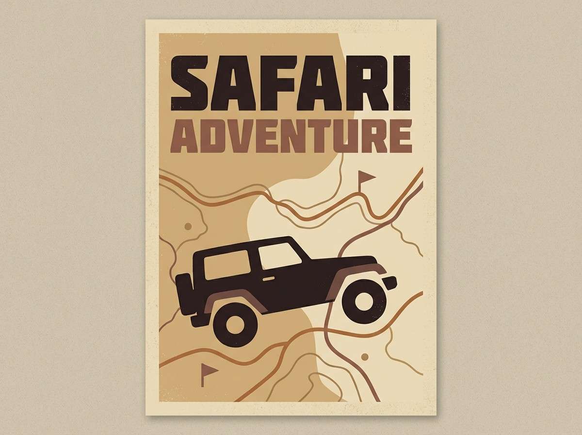 safari tour poster