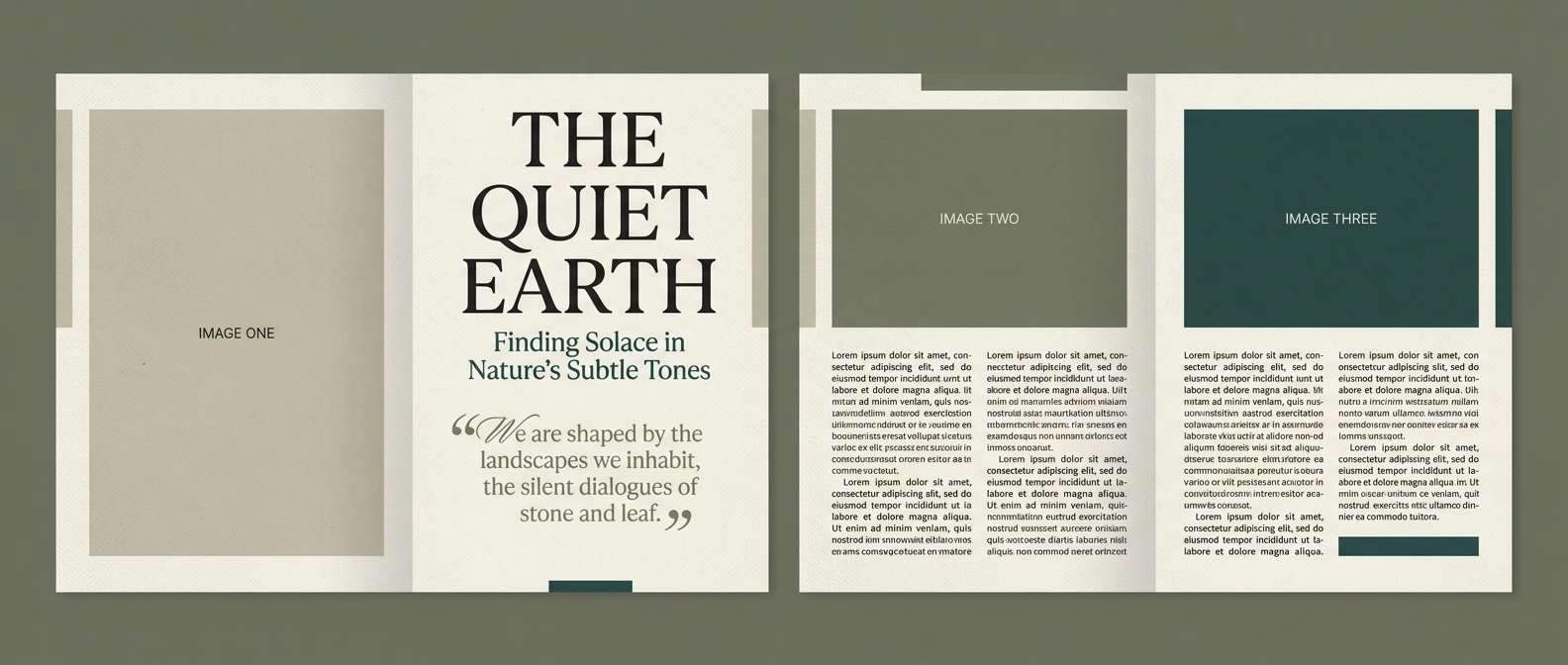 moody editorial spread