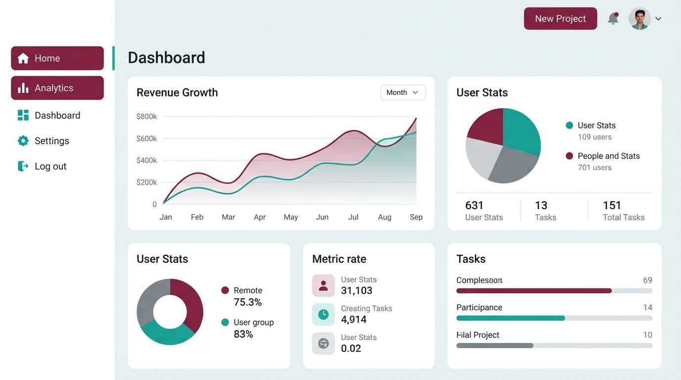 dashboard ui mockup