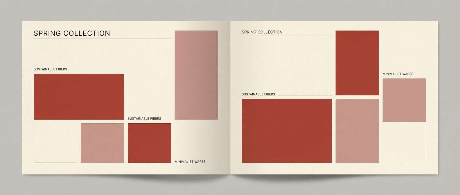 warm lookbook spread