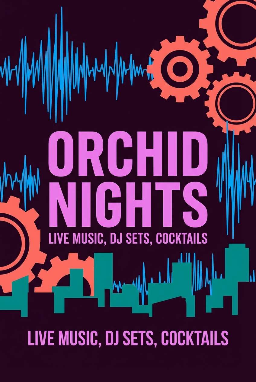 nightlife poster design