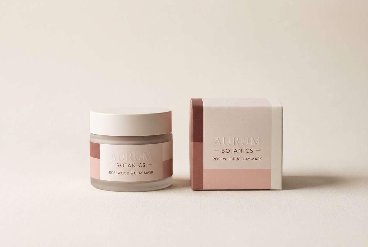 beauty packaging studio shot