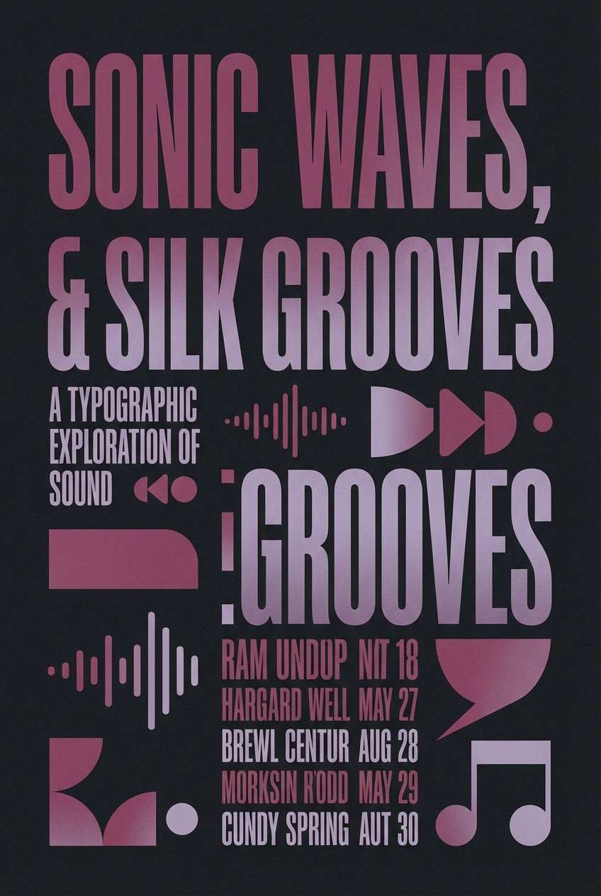 moody music poster design