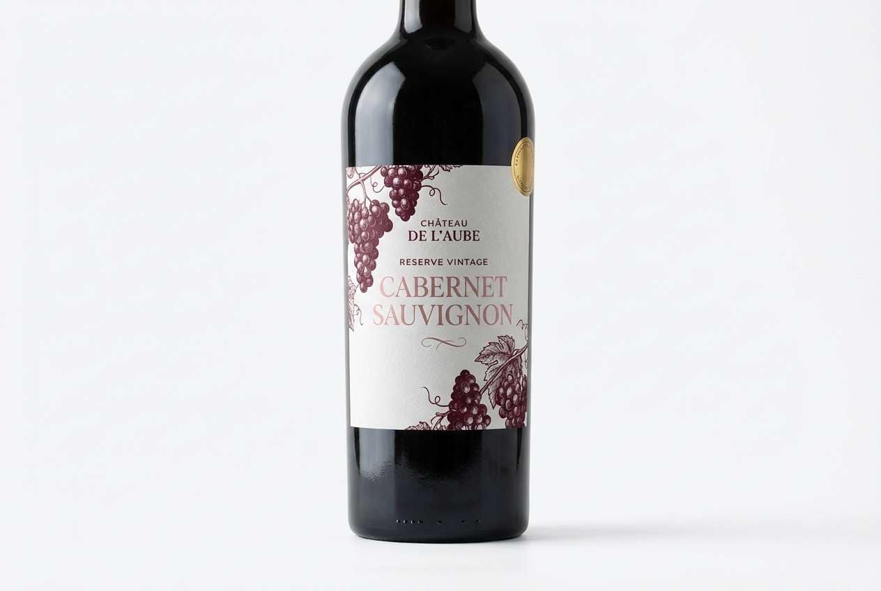 wine label design