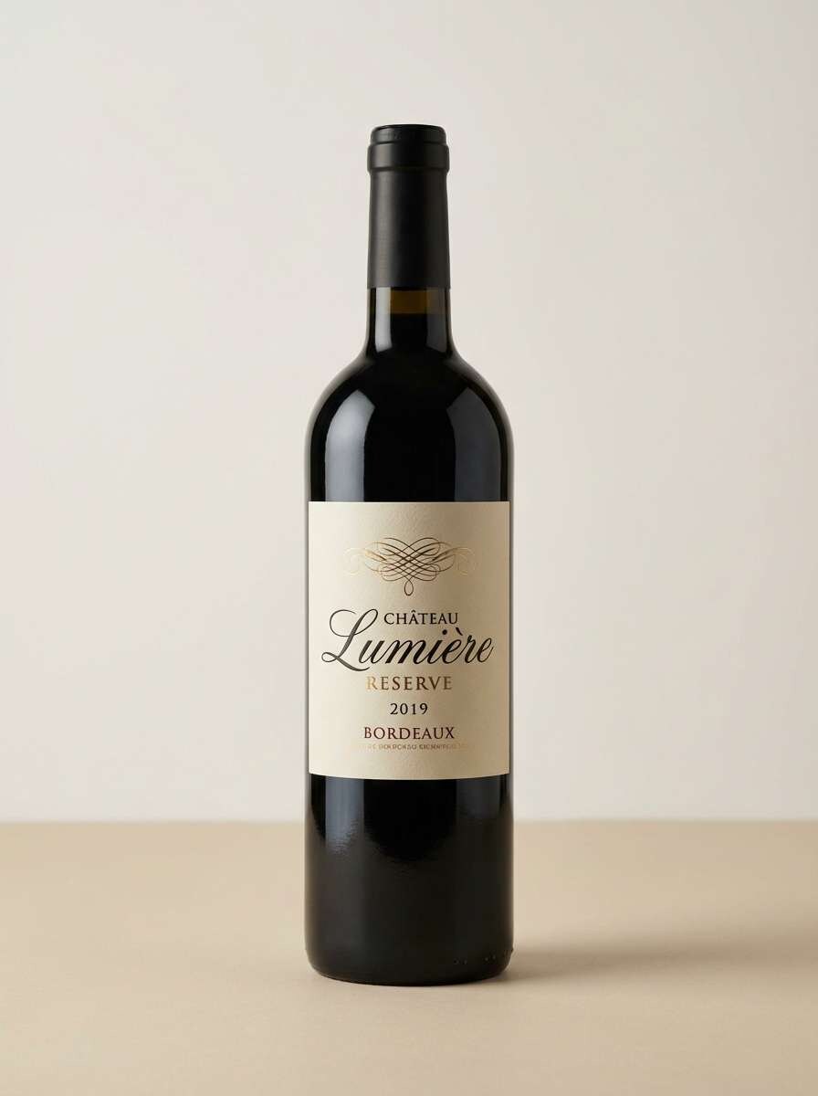 wine label mockup