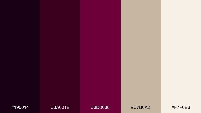 wine violet dark violet color palette with hex codes