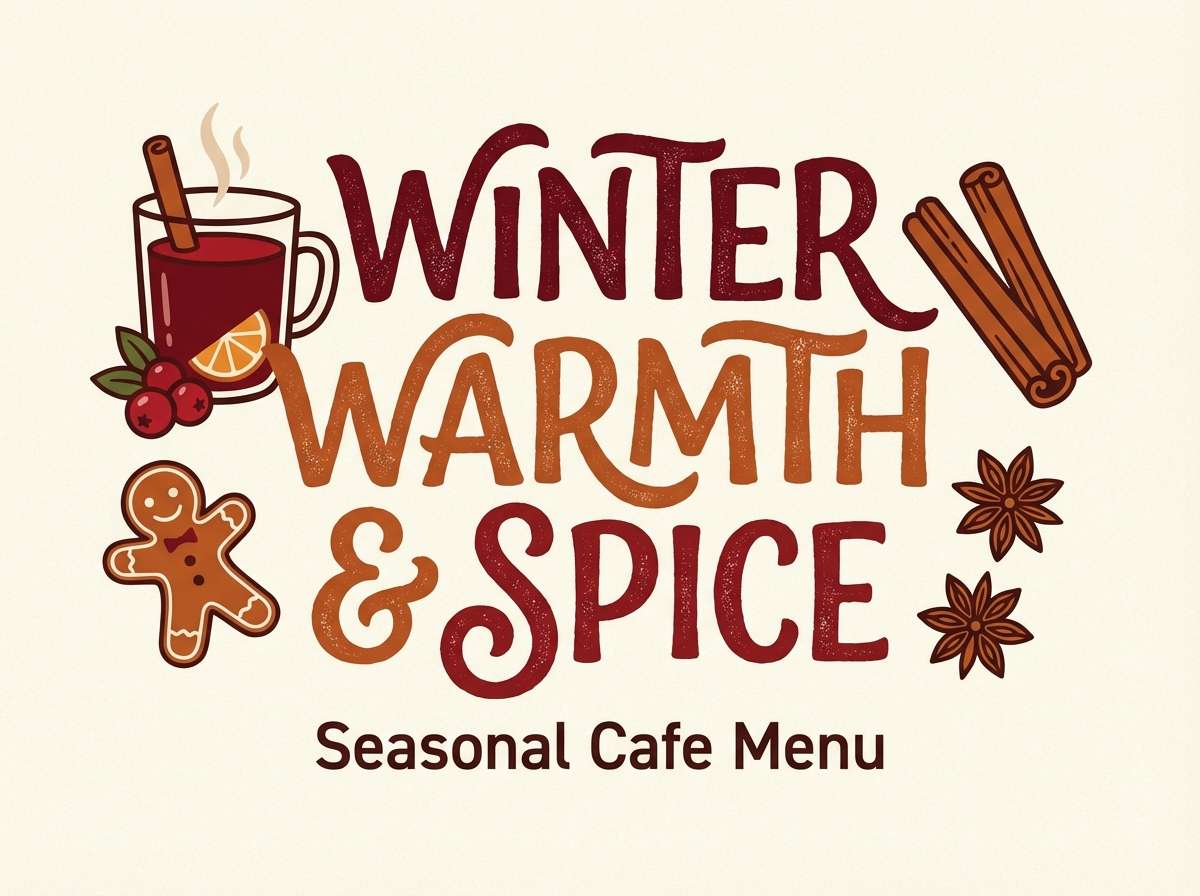winter cafe poster