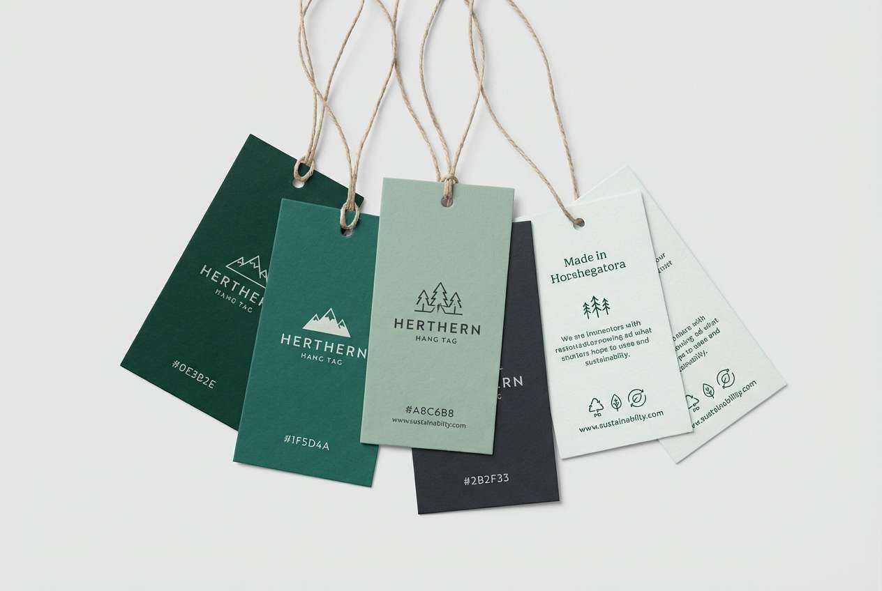 evergreen hang tag branding
