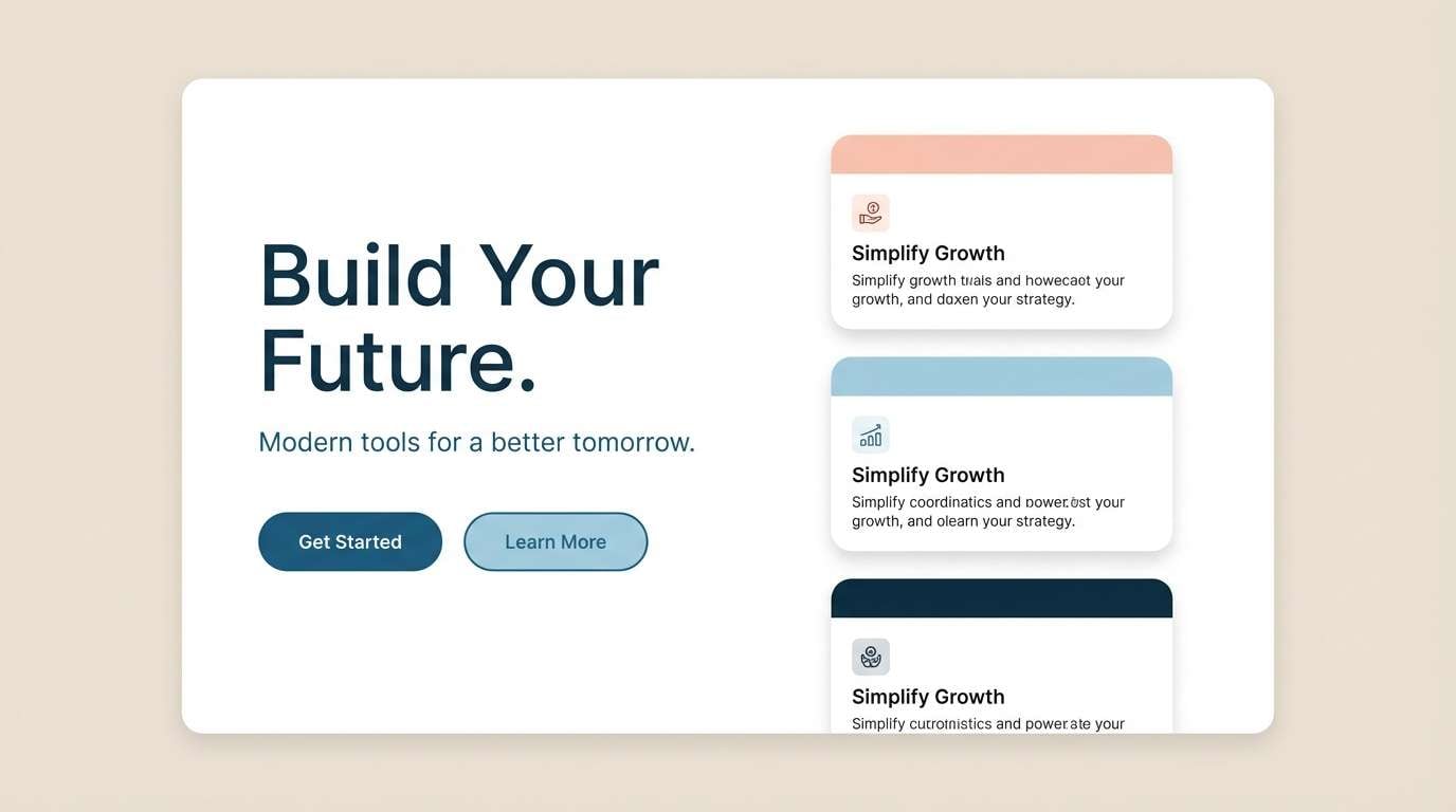 soft landing page mockup