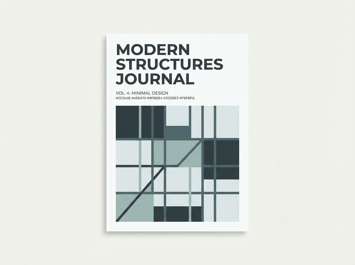 minimal architecture brochure cover