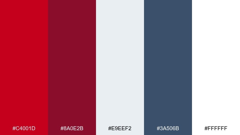 winterberry chic color palette with hex codes