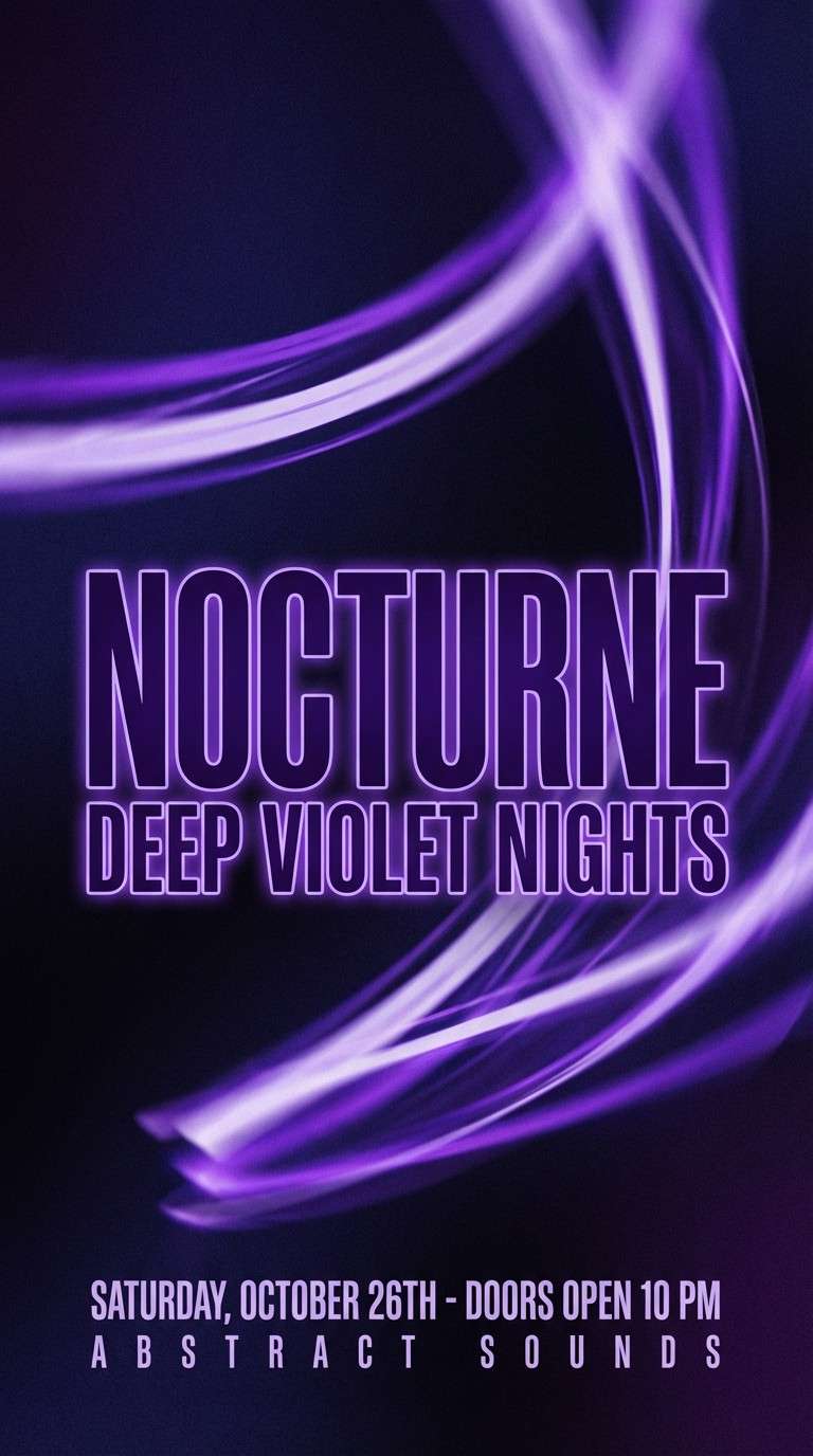 dark violet flyer design