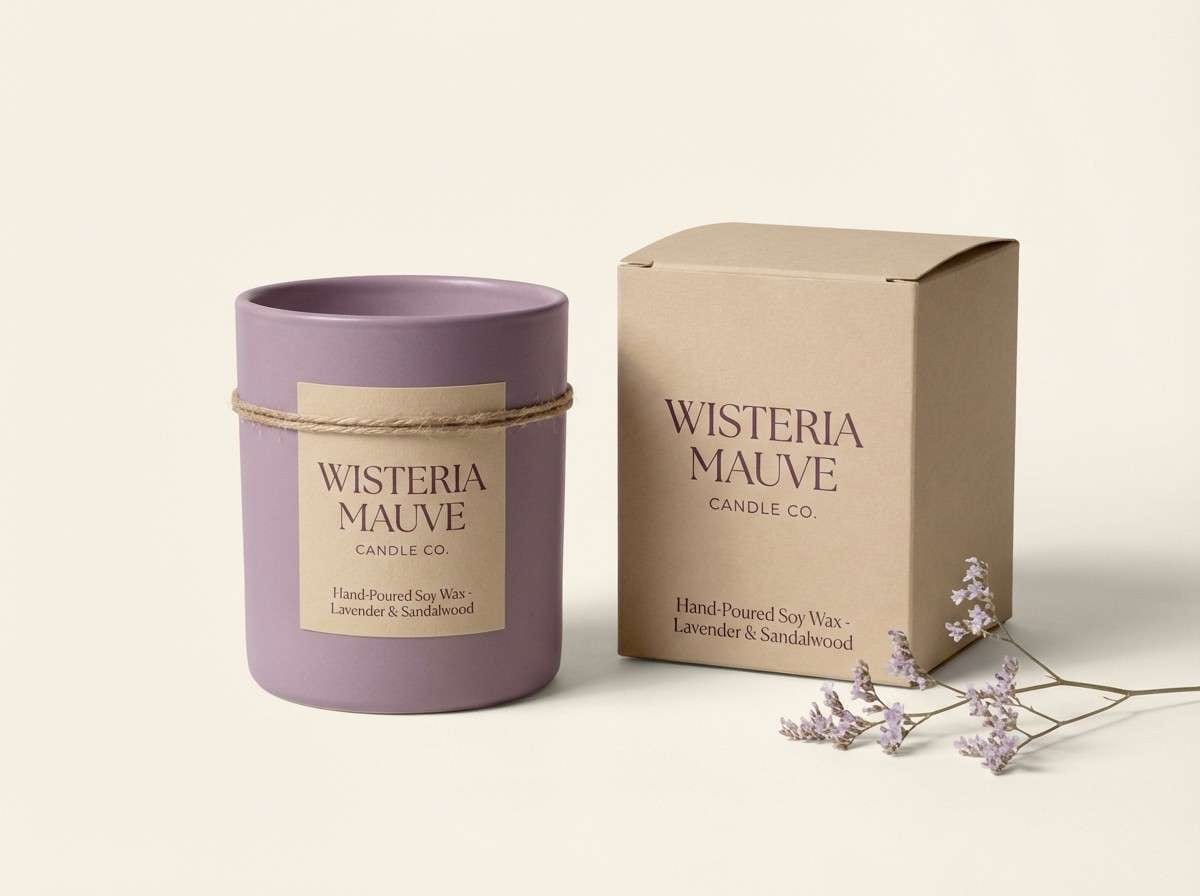 artisan mauve packaging