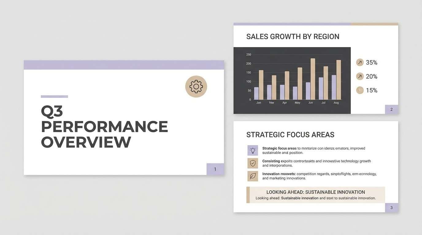 lavender corporate slides