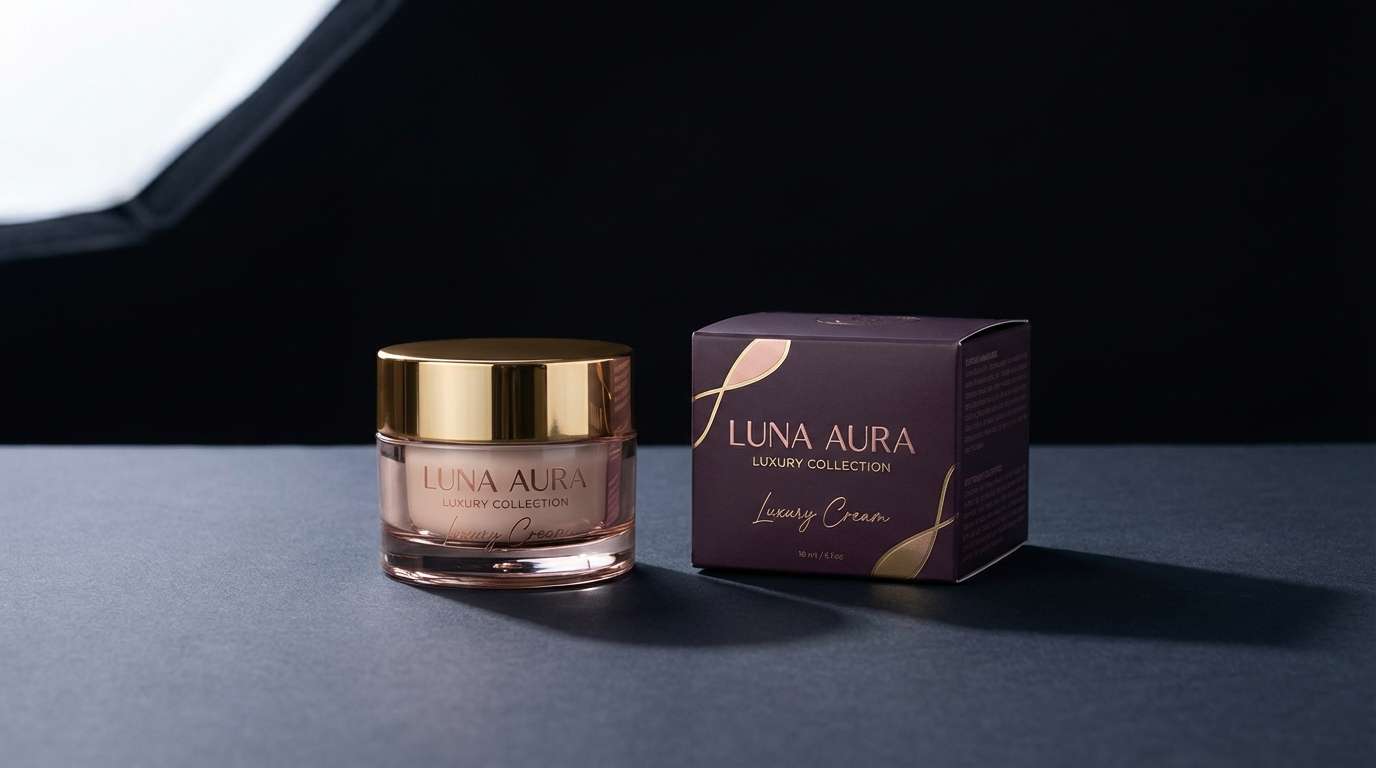 luxe plum cosmetic ad