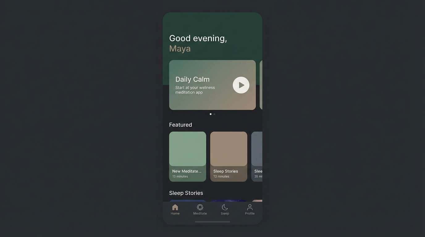 dark ui in pine tones