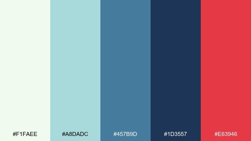 yacht club navy color palette with hex codes