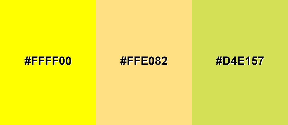 analogous color for yellow