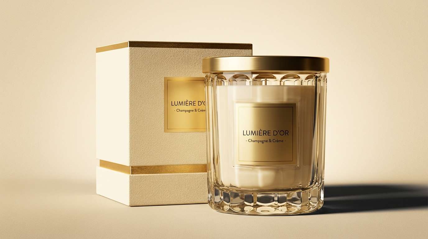 luxury candle ad