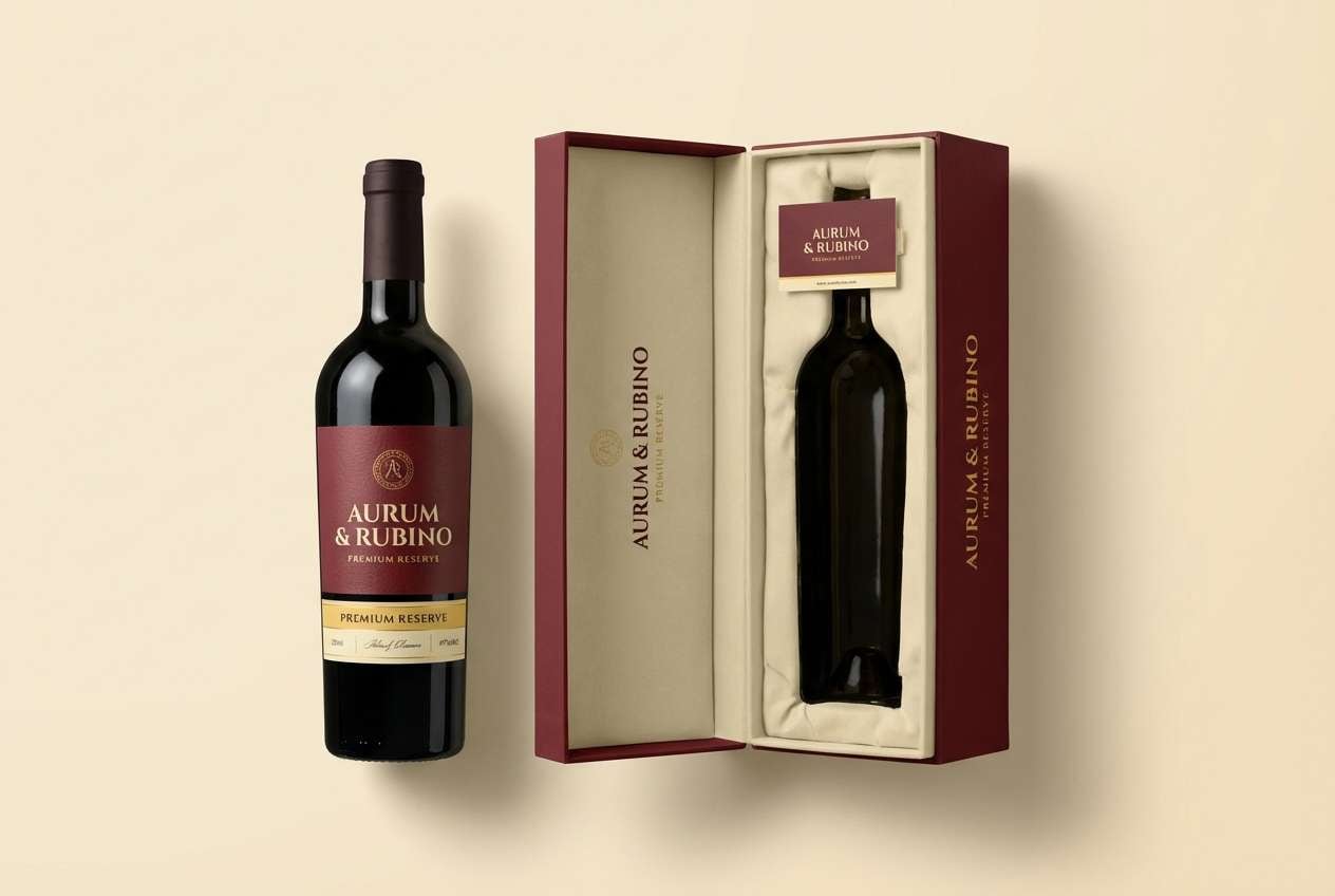 premium wine label set