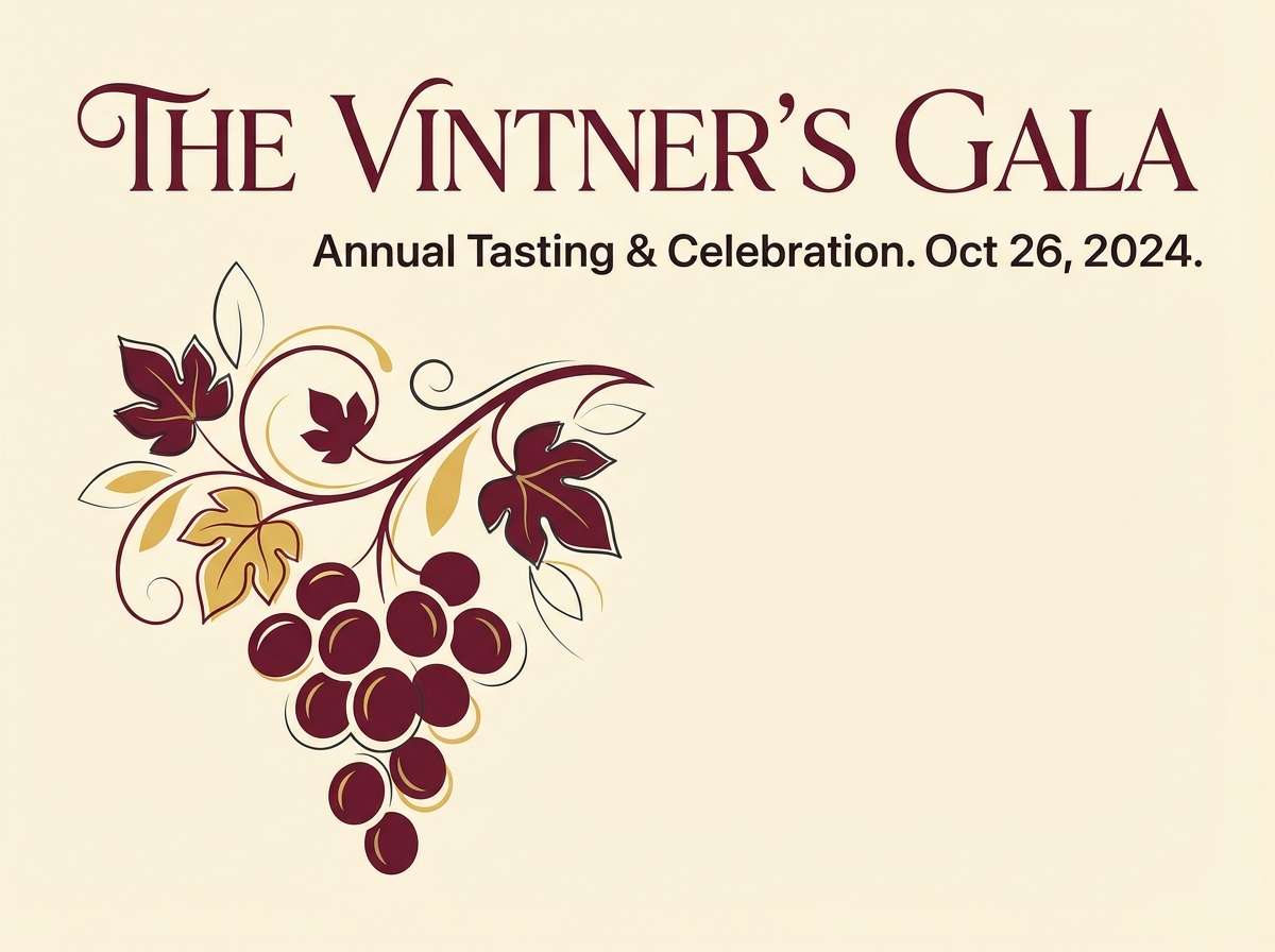 vineyard tasting event poster