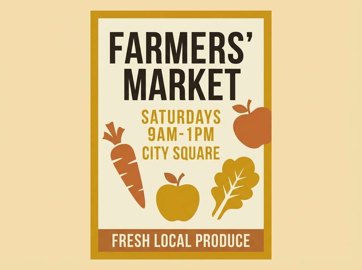 farmers market flyer