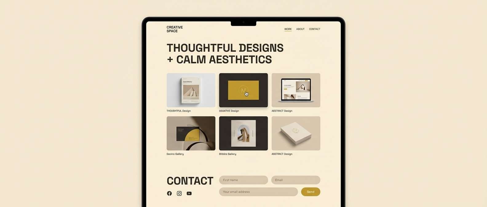 creative portfolio ui