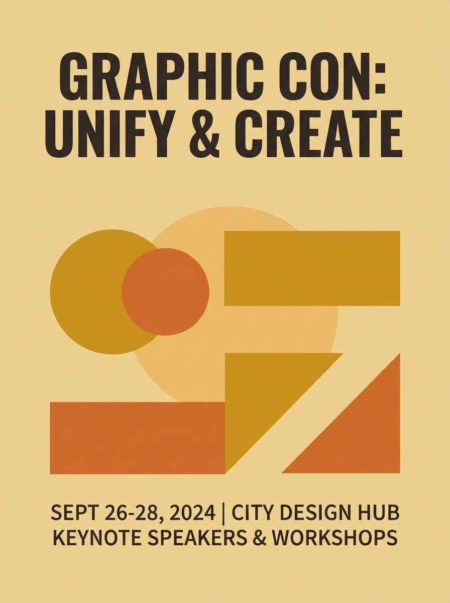 autumn event poster design