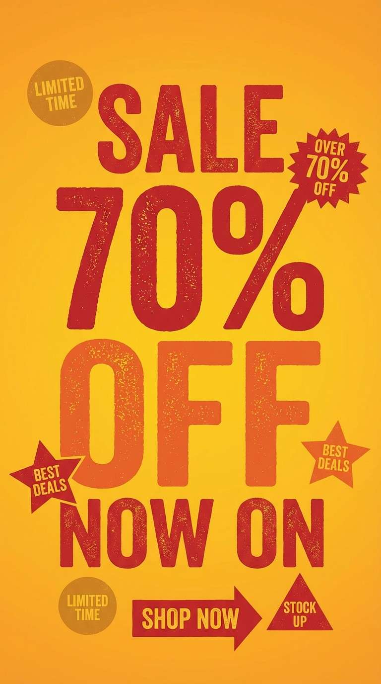 retail sale poster