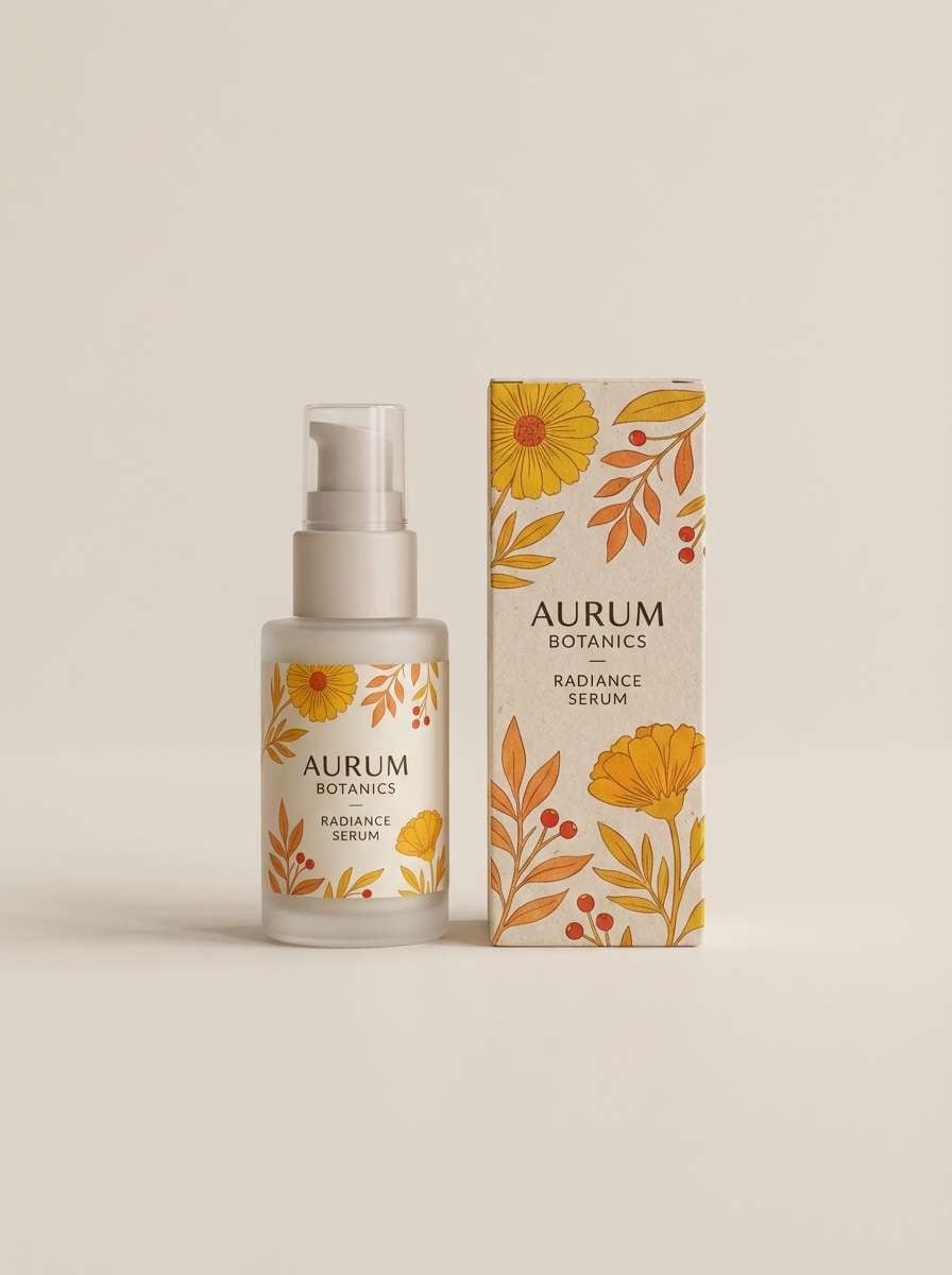 skincare bottle studio shot