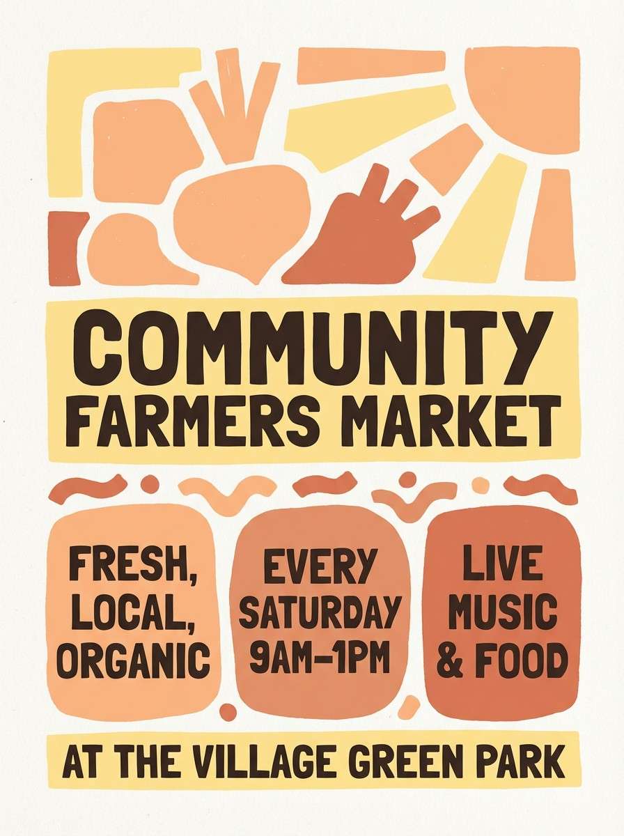 market day flyer design