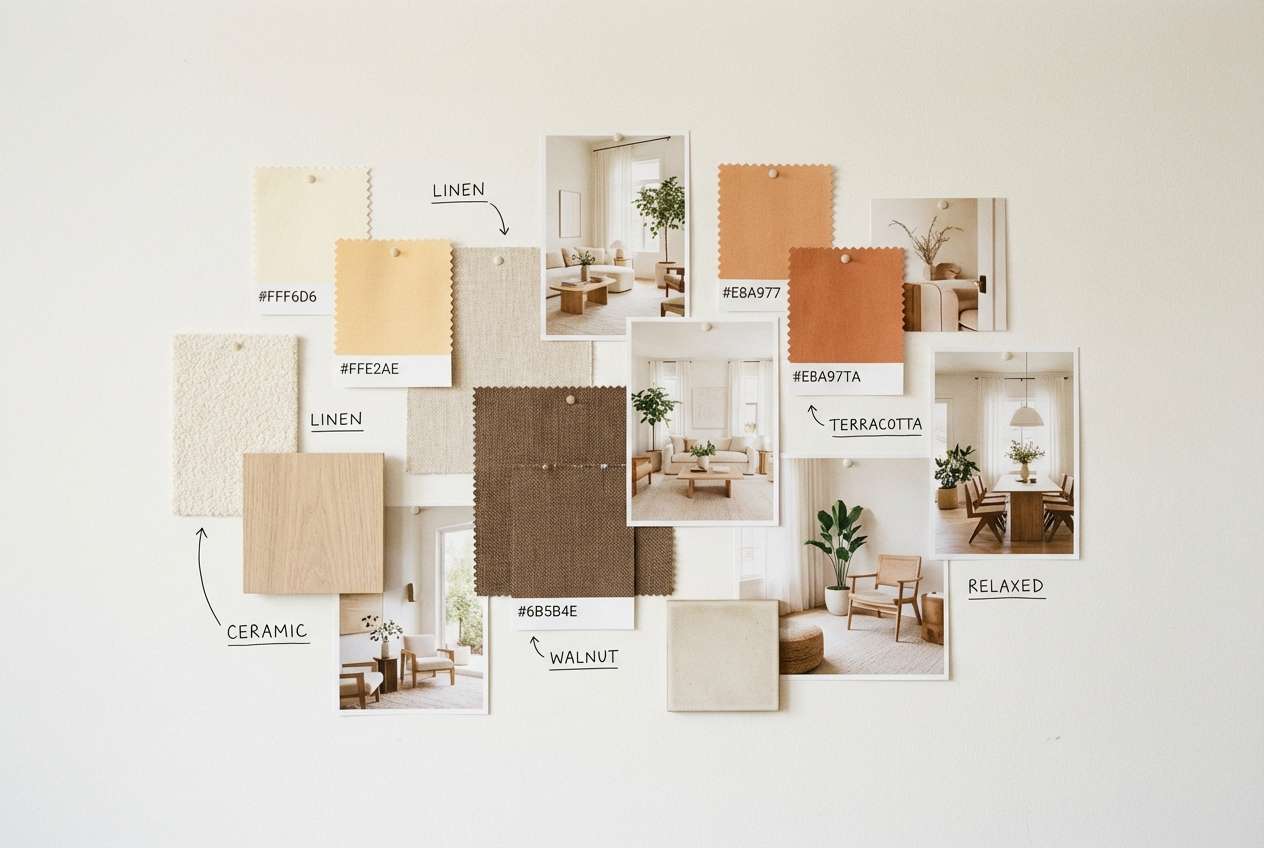 citrus linen moodboard