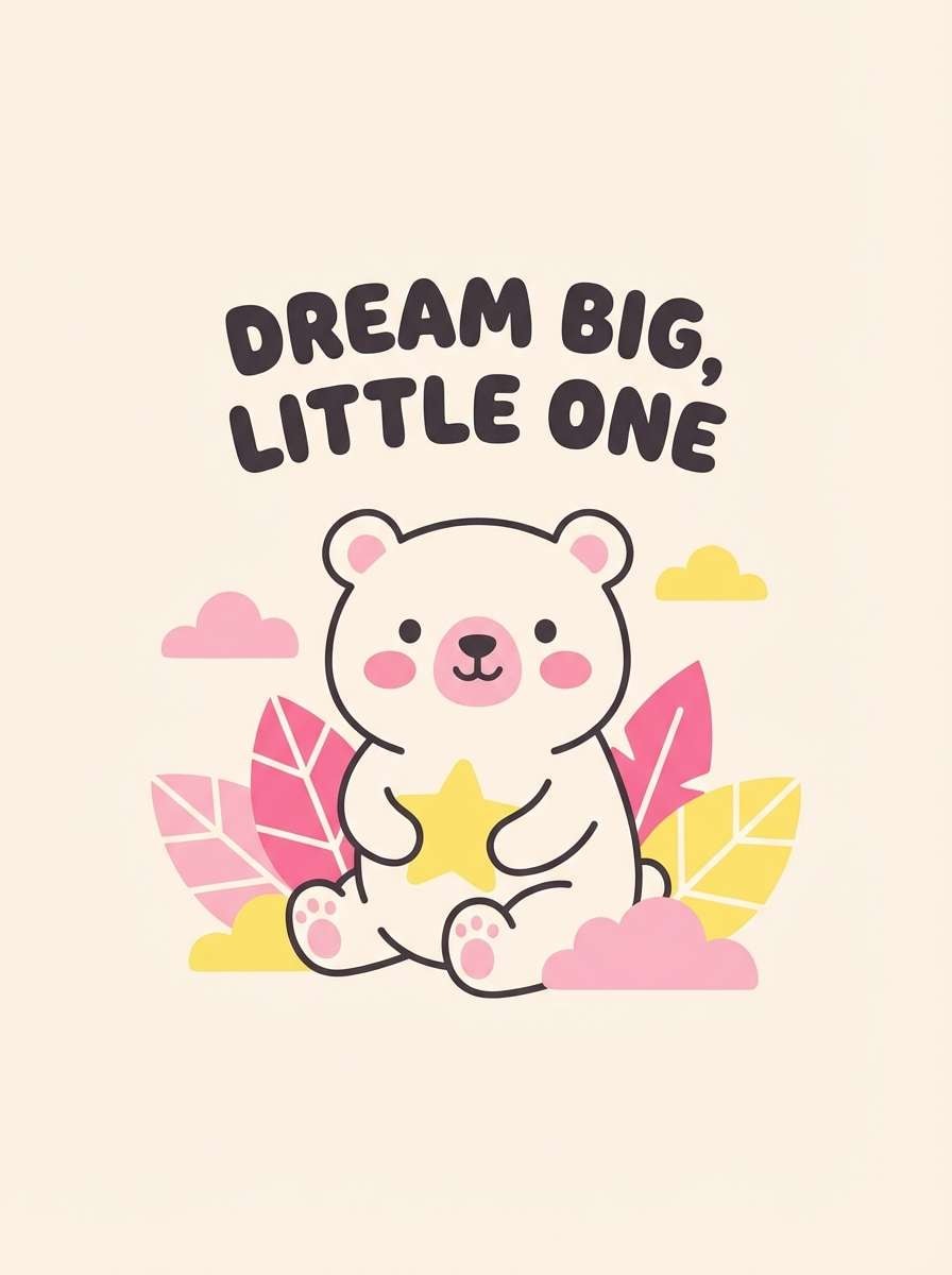 yellow pink nursery wall art print