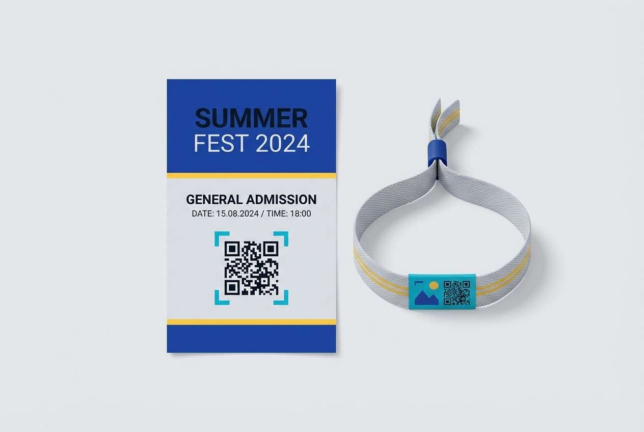 event ticket wristband design